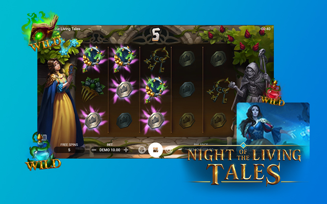 เกมสล็อตธีมนิทาน Night Of The Living Tales 